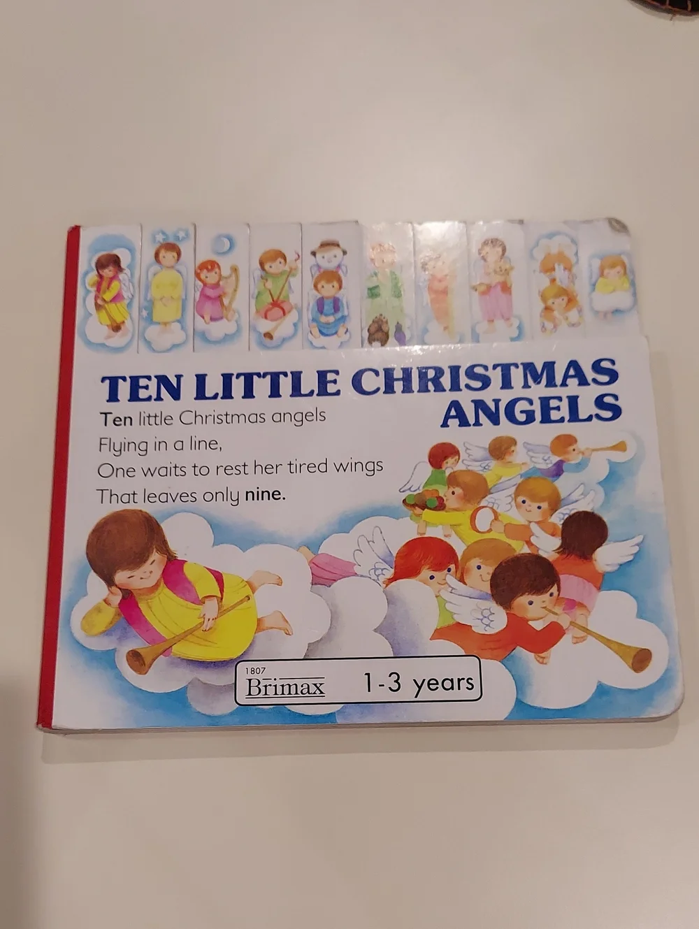 Ten Little Christmas Angels Board Book - 1991
